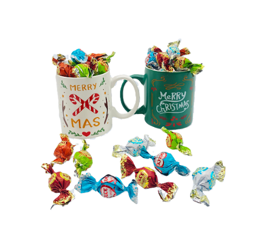 Set 2 tazas bicolor christmas