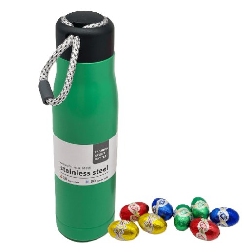 Botella verde térmica